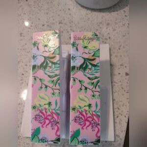 NWT Lilly Pullizer pink towel clips